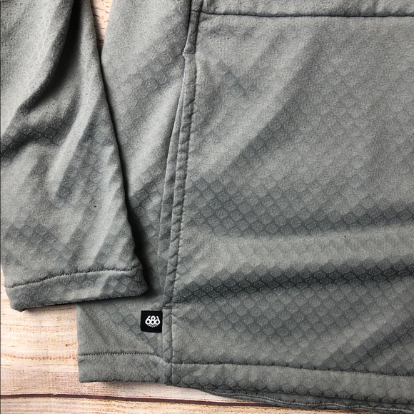 686 Men's Light Gray Hoodie Baselayer - Picture 4 of 9